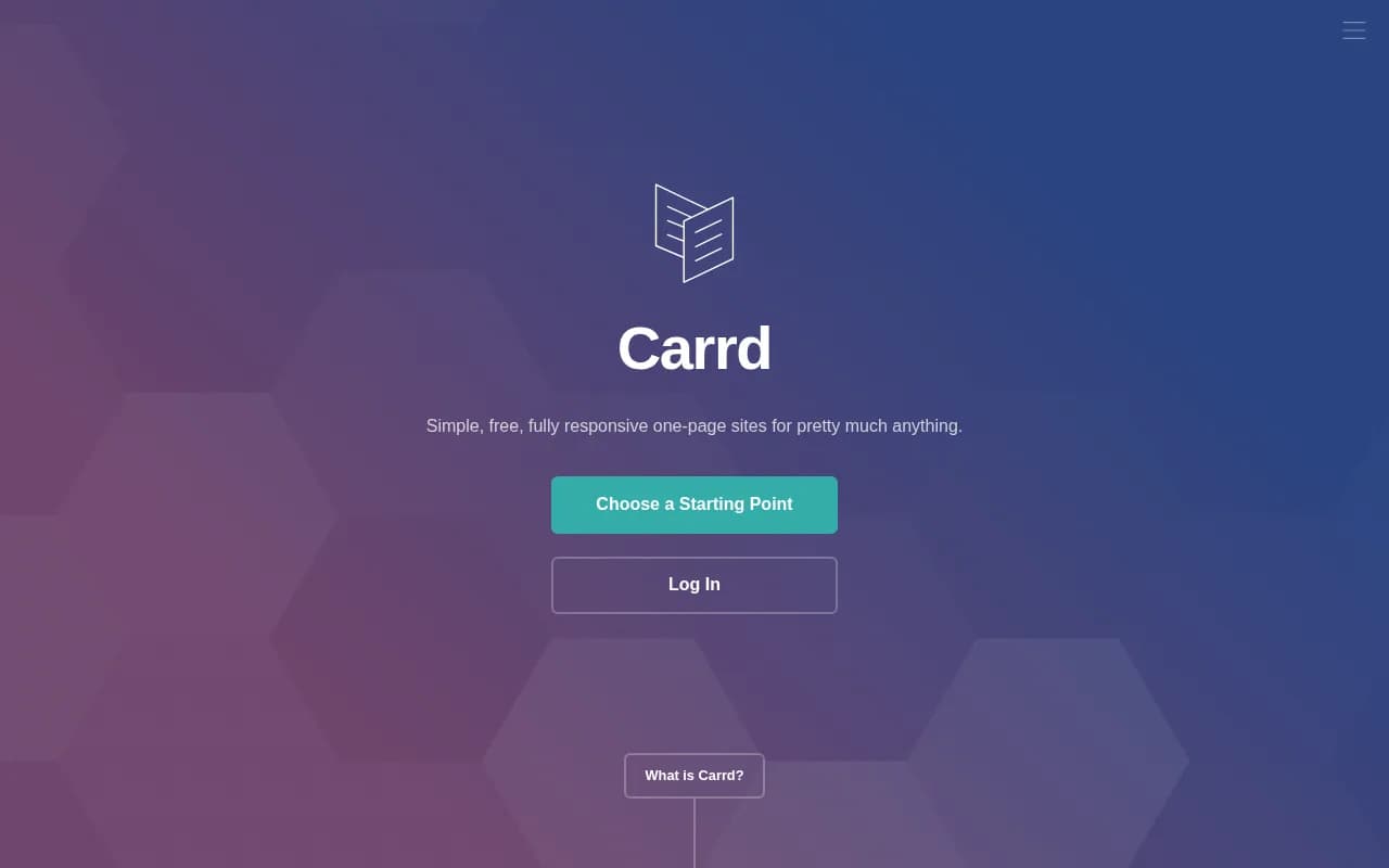 Carrd landing page snapshot - July 30, 2026