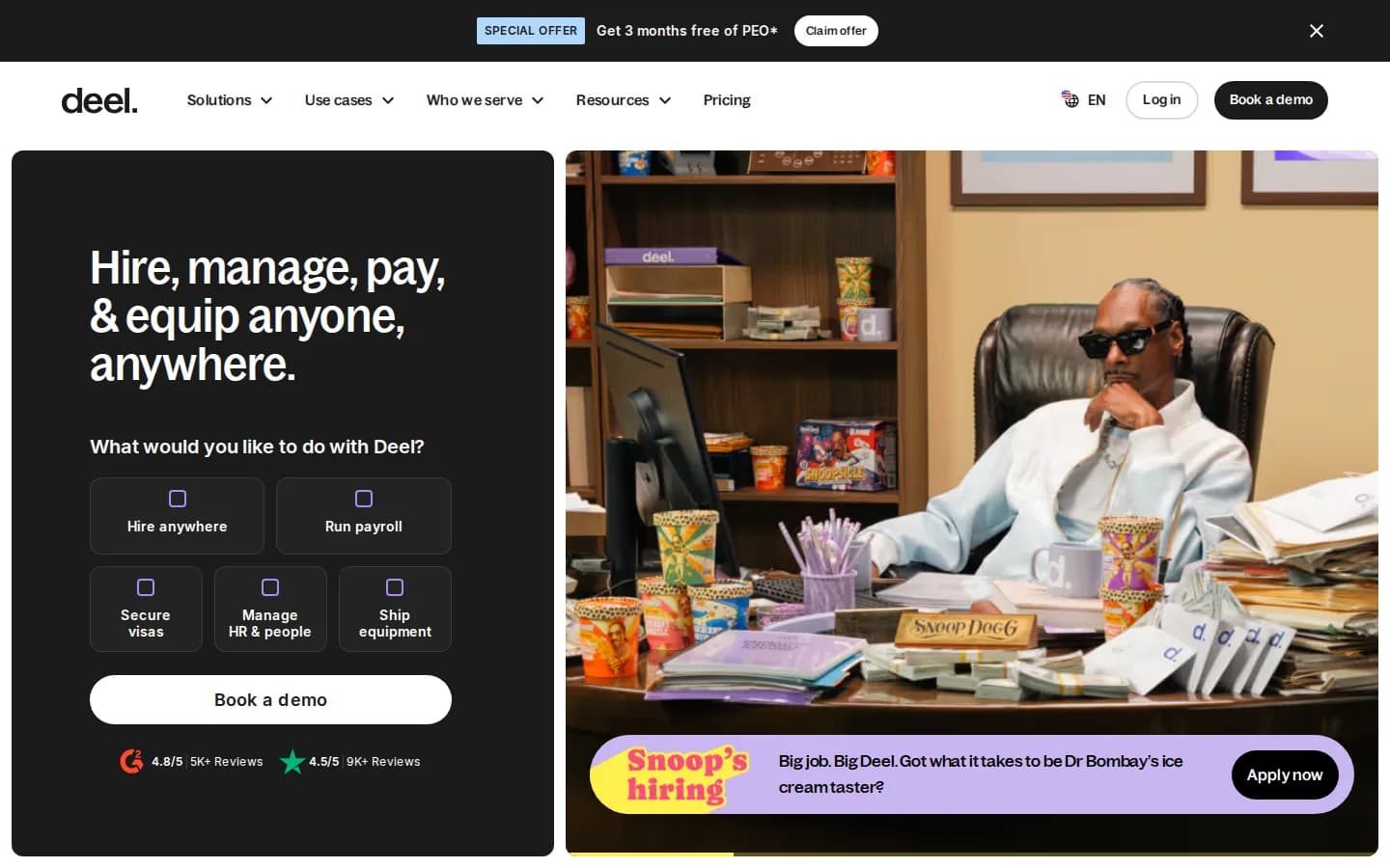 Deel landing page snapshot - September 17, 2026