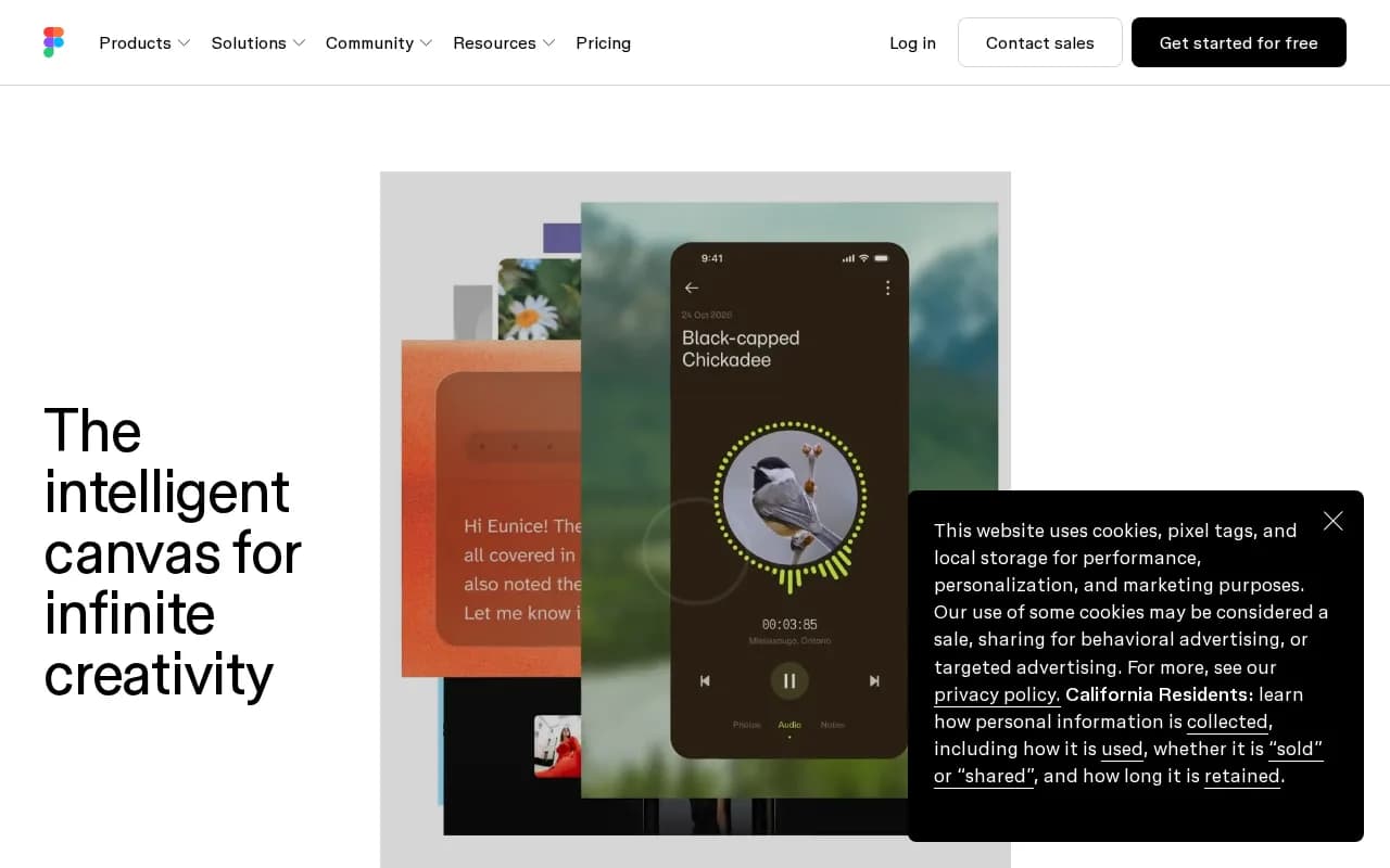 Figma landing page snapshot - August 5, 2026