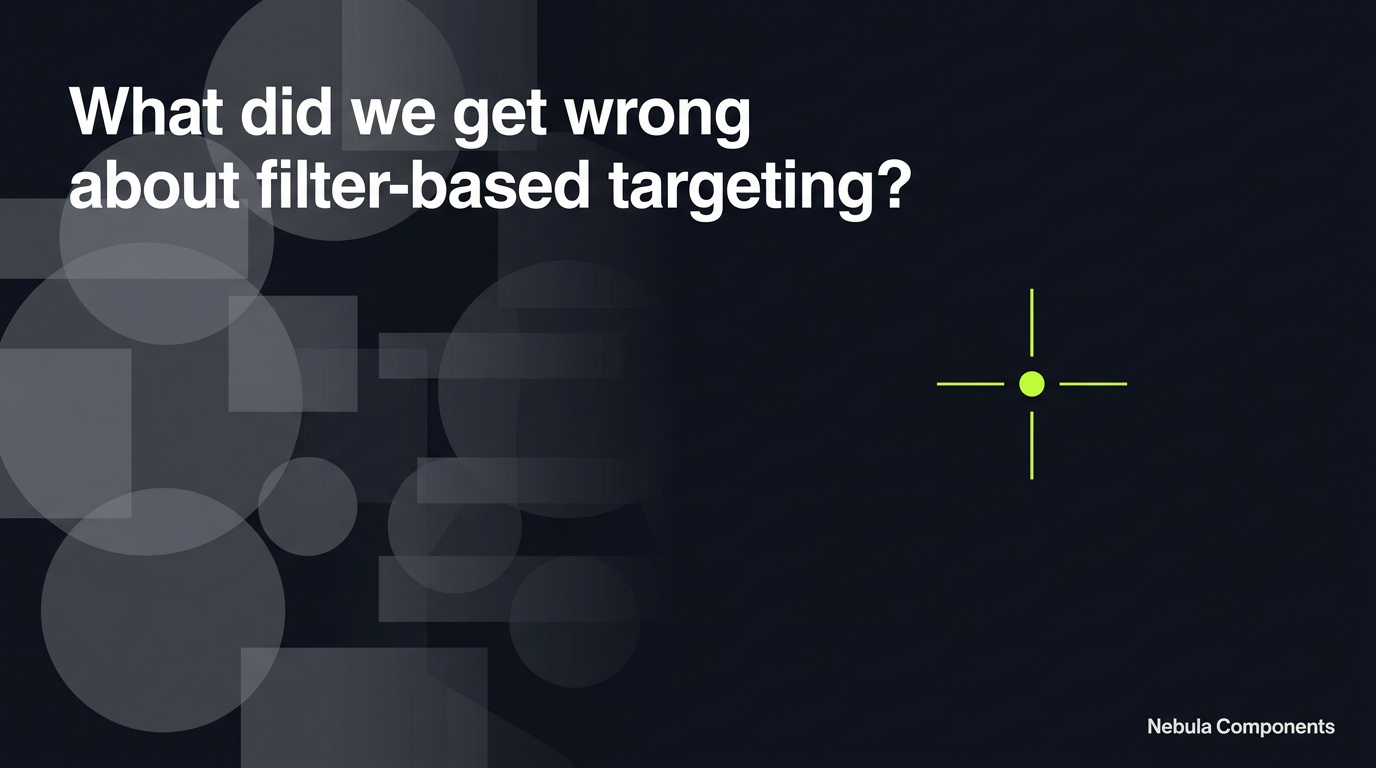 What did we get wrong about filter-based targeting?